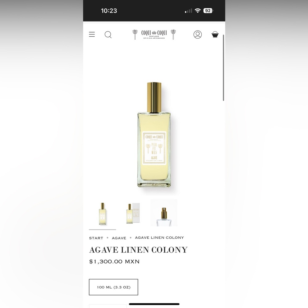 Coqui and Coqui Agave Colonia de Linos perfume/linen spray